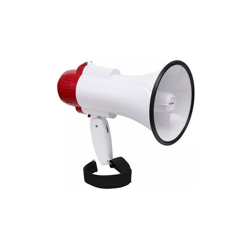 MEGAFONO RECARGABLE SIRENA USB/SD VOLUMEN AJUSTABLE 20 W MLAB2