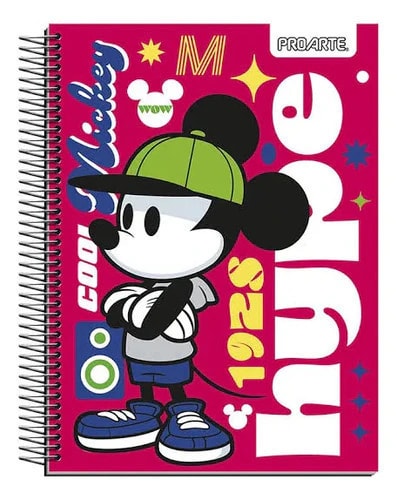 CUADERNO TRIPLE 150 HJS 3 MATERIAS MICKEY FLOCKED PROARTE 34596-24