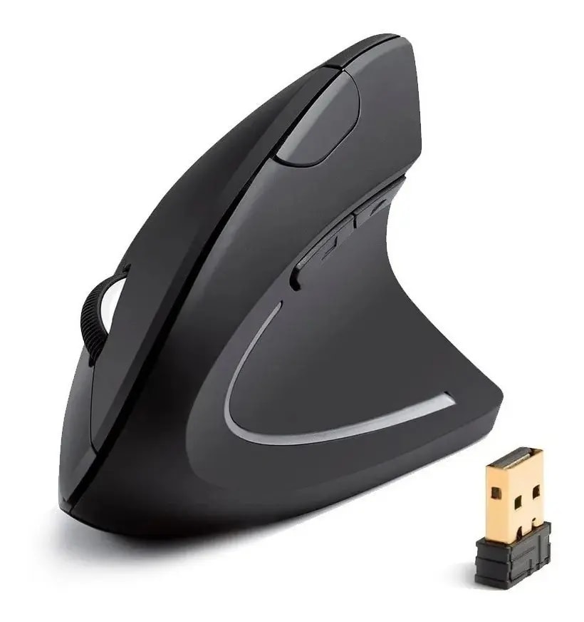 MOUSE VERTICAL INALAMBRICO NEGRO YELANDAR IRM D5  072892