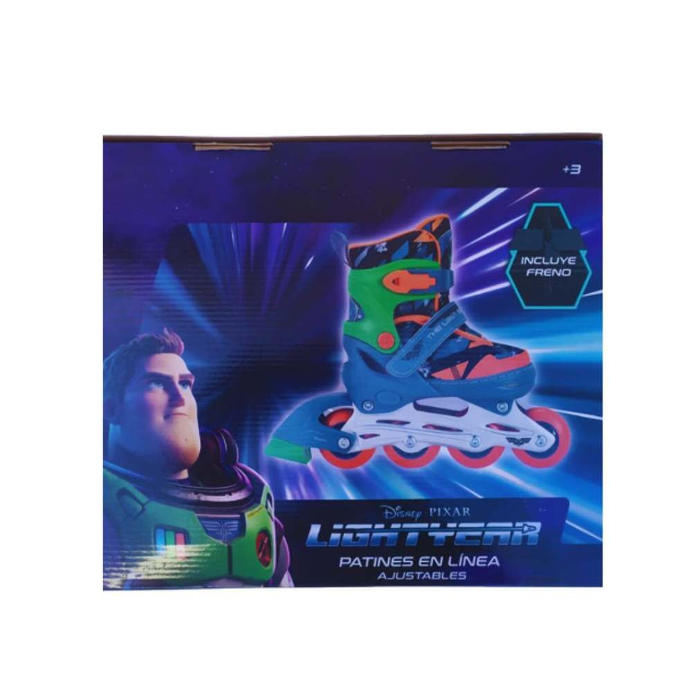 PATIN AJUSTABLE 31-34 EN LINEA 4 RUEDAS LIGHTYEAR MOVIE JG2116002
