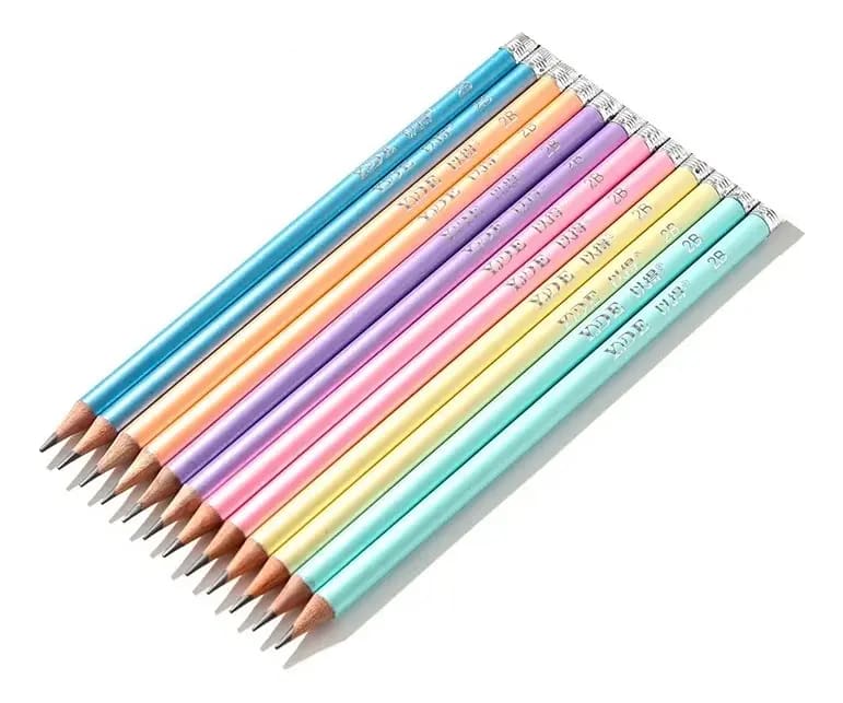 LAPIZ GRAFITO X 12 UNID. COLOR PASTEL LUCERO JP245782