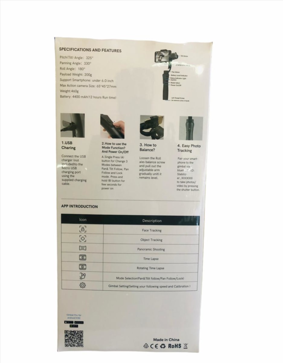 SELFIE CON ESTABILIZADOR S5 3-ANXIS COMPATIBLE ANDROID/iOS!5