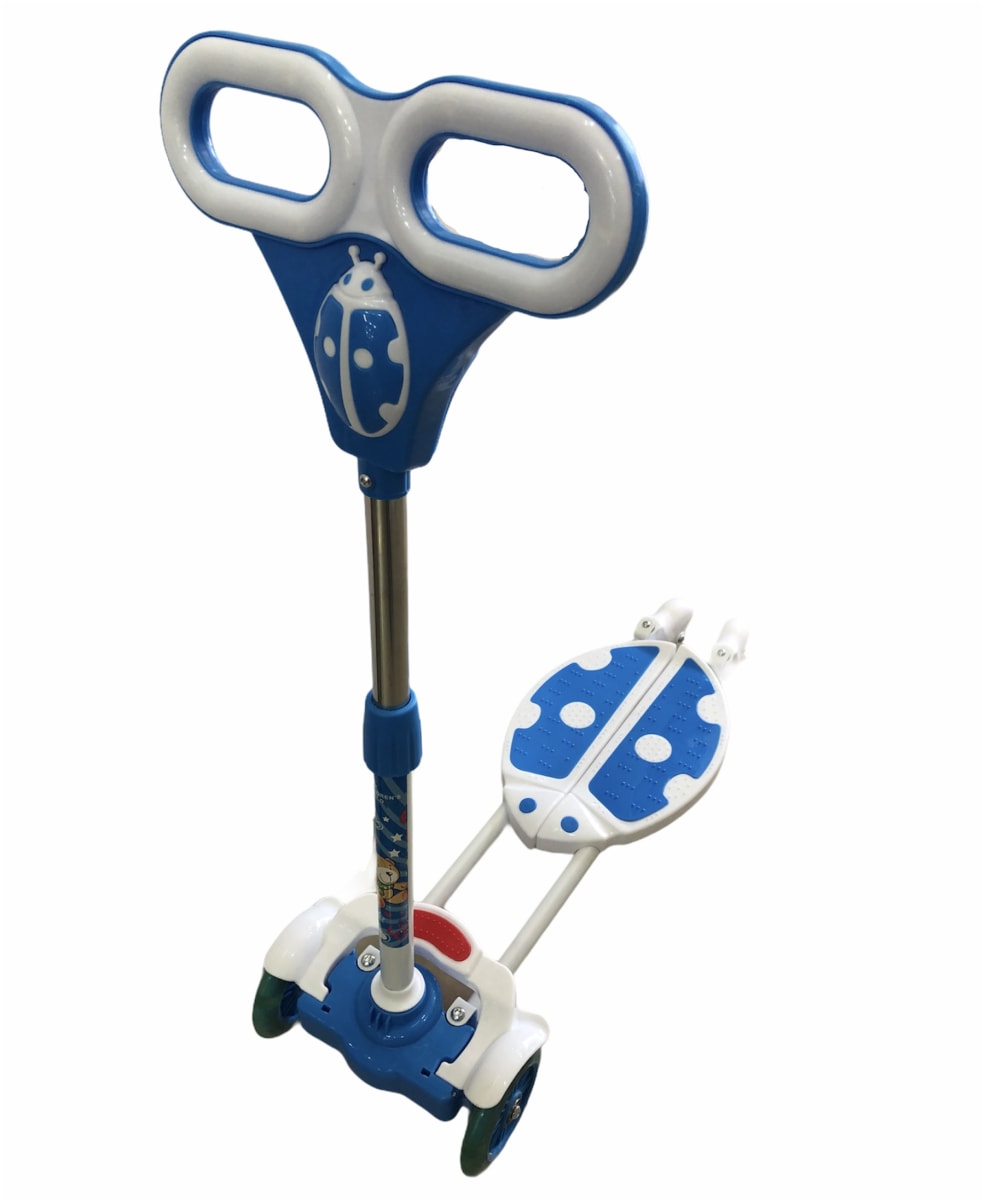 SCOOTER 4 RUEDAS TIJERA METALICO/PASTICO C/LUZ 16147 0