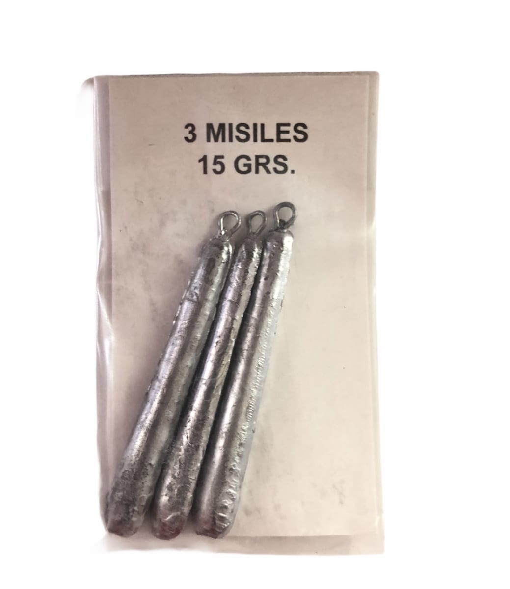 MISILES DE PESCA FORMA DE GOTA S/M 0