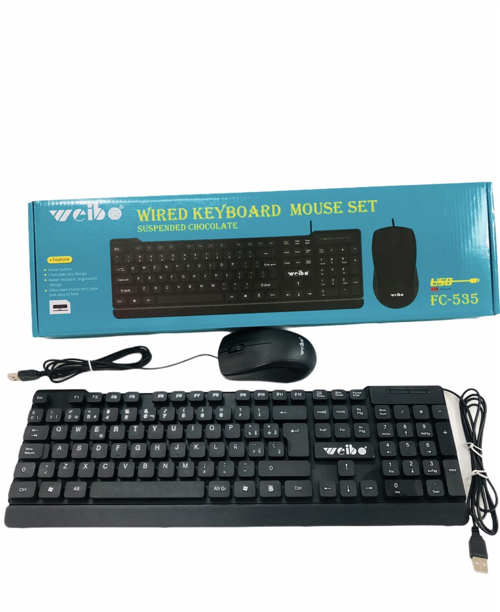 TECLADO + MOUSE USB FC-535 0