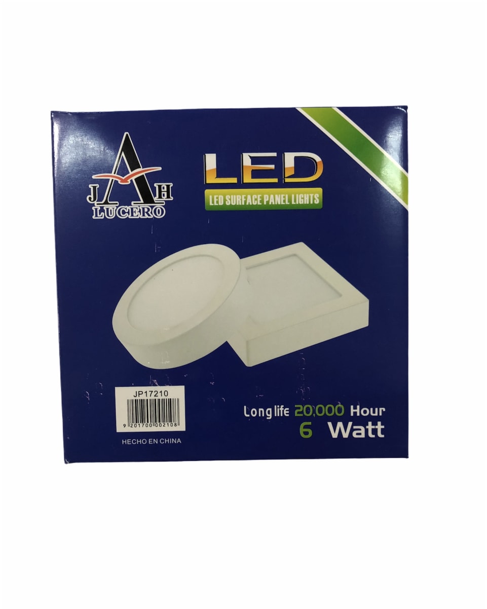FOCO BLANCO LED 6 WATT AHORRO DE ENERGIA A 12x12x2.8 CM JP172102