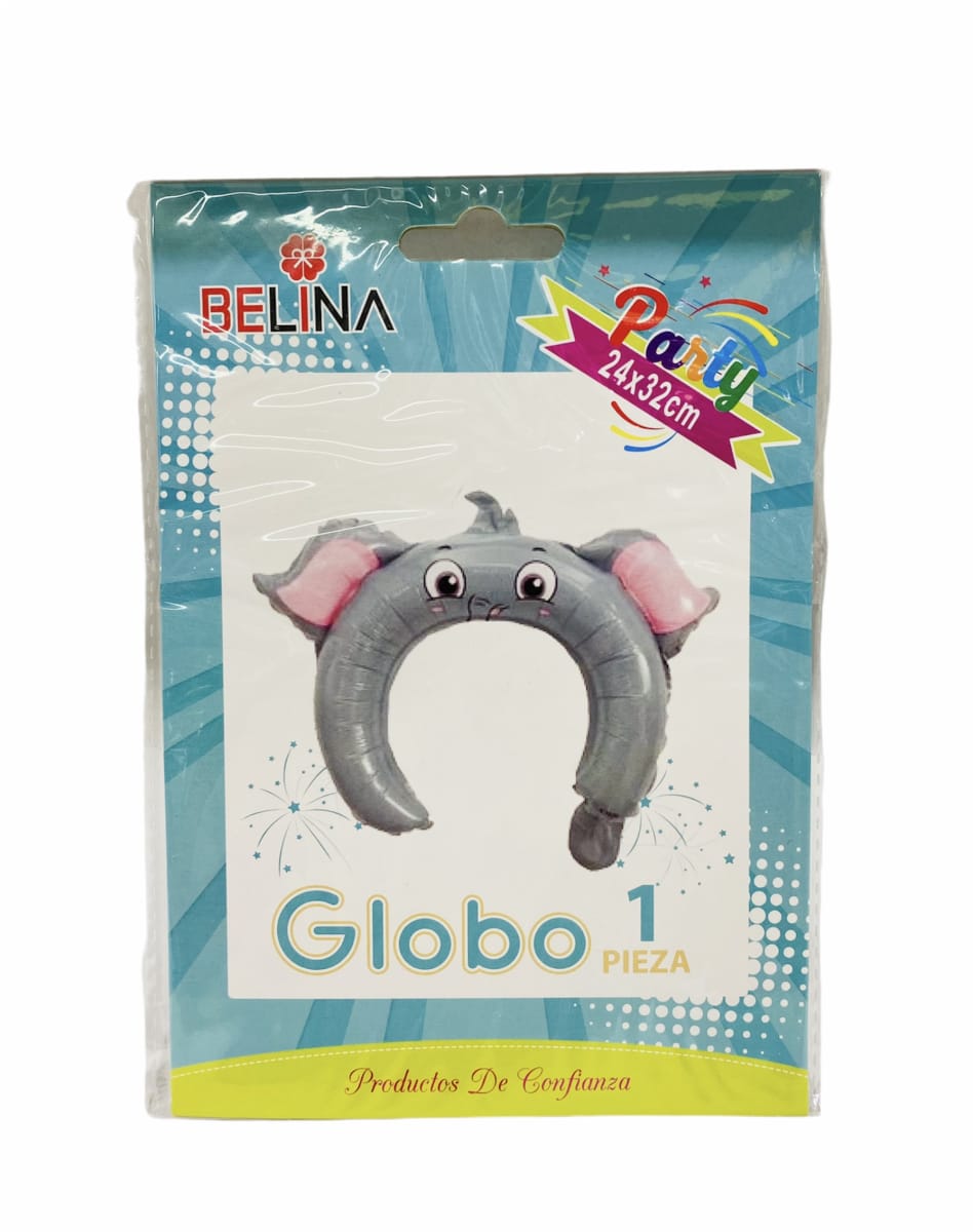 GLOBO CINTILLO ELEFANTE 1 UNID. 24x32 CM2