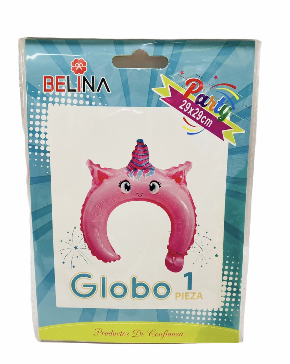 GLOBO CINTILLO UNICORNIO 1 UNID. 29x29 CM2
