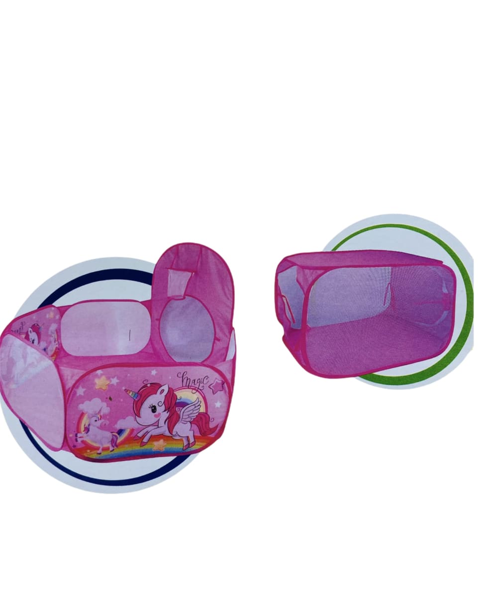 CARPA CASTILLO 3 EN 1 ROSADA UNICORNIO 606-509-32