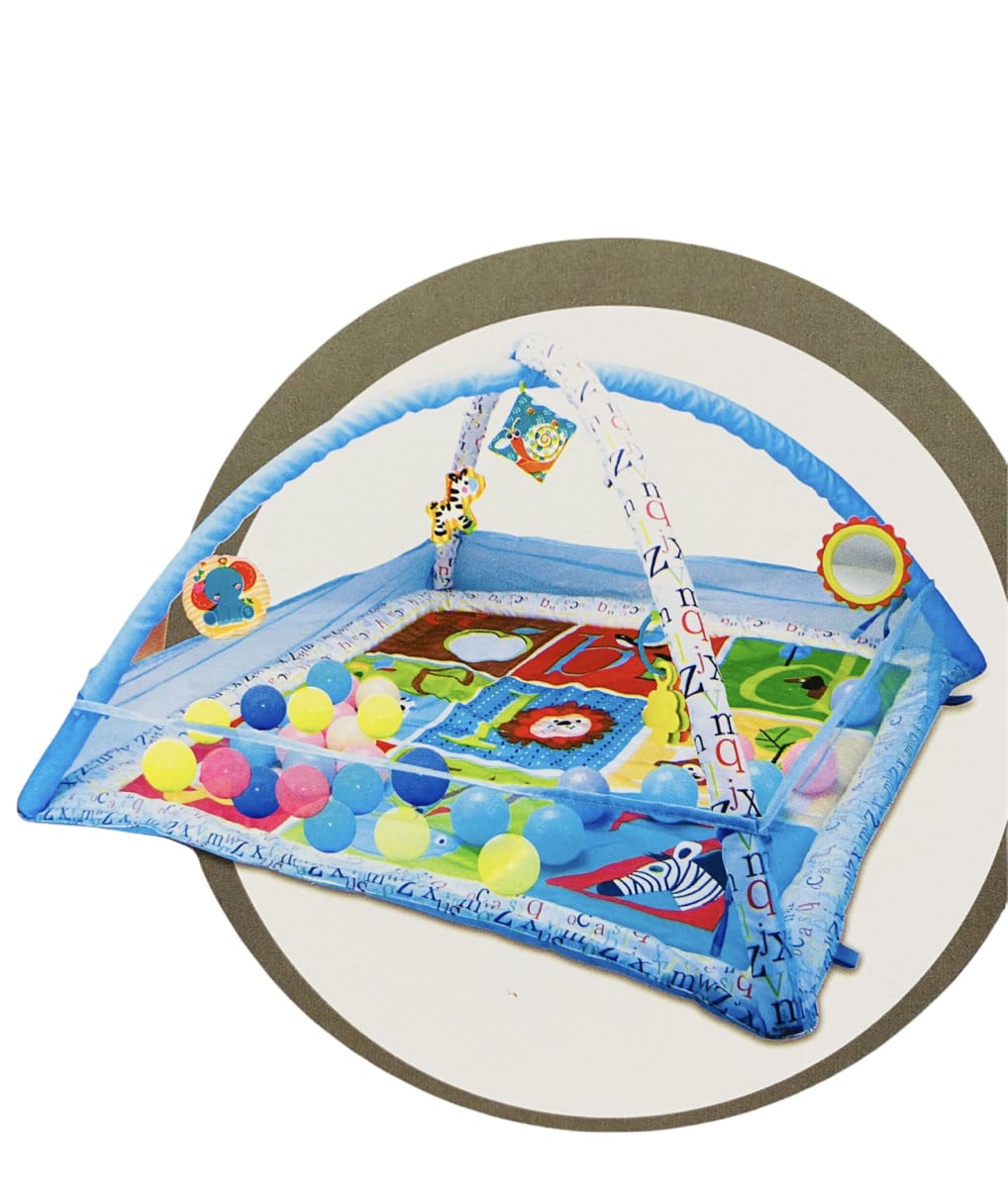 GIMNASIO PARA BEBE C/PELOTAS 30 UNID. AZUL 023-27B2