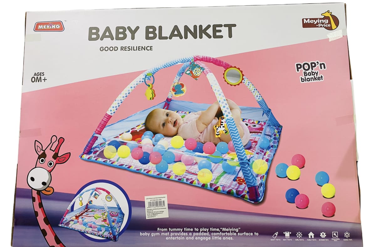 GIMNASIO PARA BEBE C/PELOTAS 30 UNID. AZUL 023-27B3