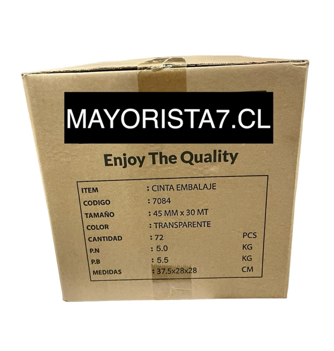 72 HUINCHA EMBALAJE TRANSPARENTE 4.4 CM 30 MT MISTER 70843