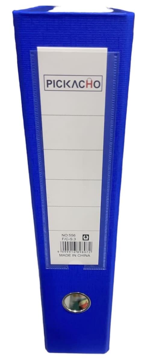 PACK 5 ARCHIVADOR LOMO ANCHO OFICIO LAVABLE AZUL 556 0