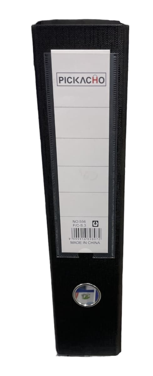 PACK 10 ARCHIVADOR LOMO ANCHO OFICIO LAVABLE NEGRO 5565