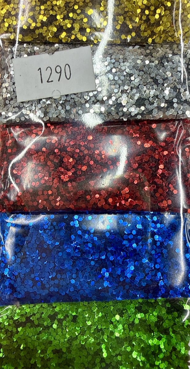 ESCARCHA 6 UNID DIFERENTES COLORES SOBRE DING LI 204602