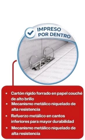 ARCHIVADOR LOMO ANCHO BURDEO MISTER OFFICE 810593
