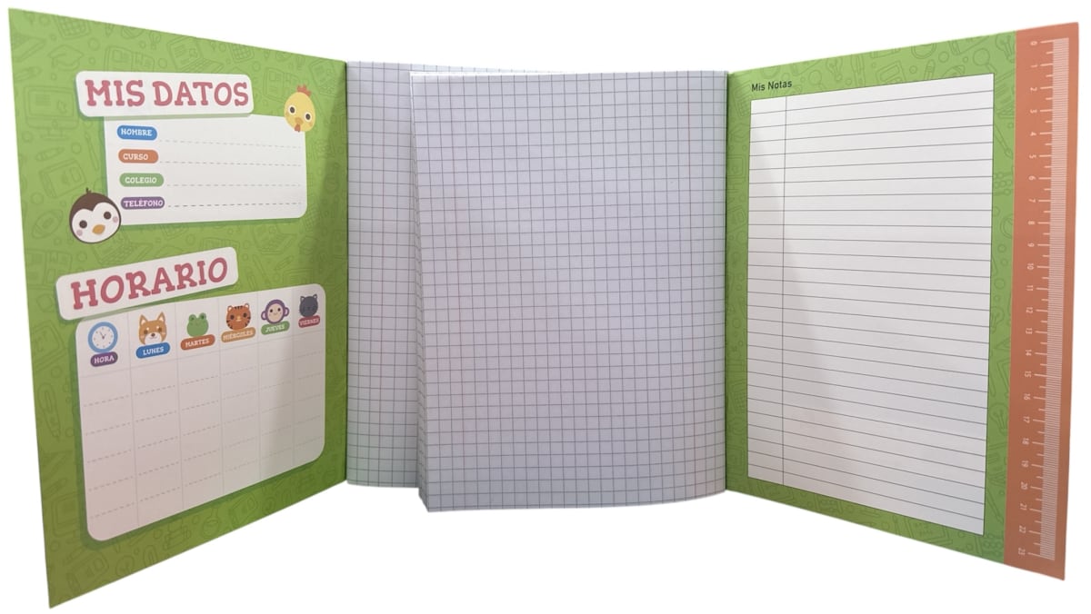 CUADERNO COLLEGE MAT. 7MM 100 HJS. 17.5x24 CM. LUCERO 245002