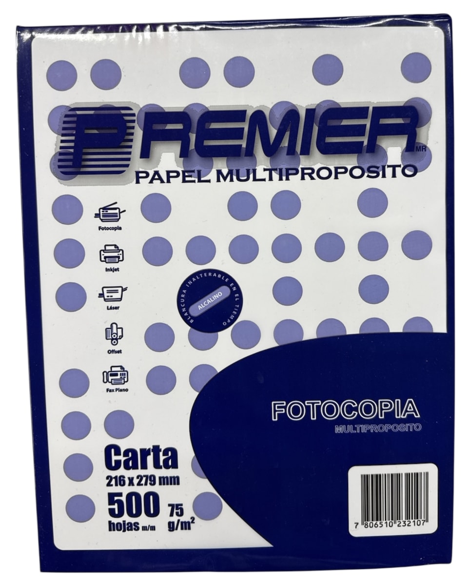 RESMA CARTA 500 HOJA 75 GRS  1