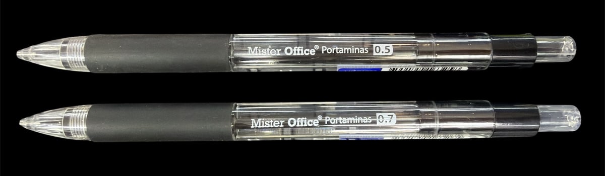 PORTAMINA CON GRIP CUERPO PLASTICO MISTER OFFICE 81027  810282