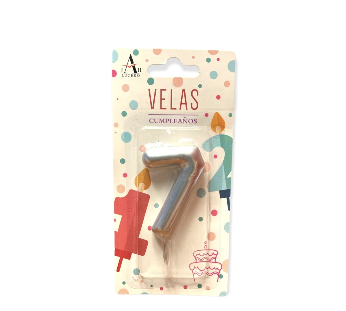VELA CUMPLEAÑOS N°7 7CM F3072
