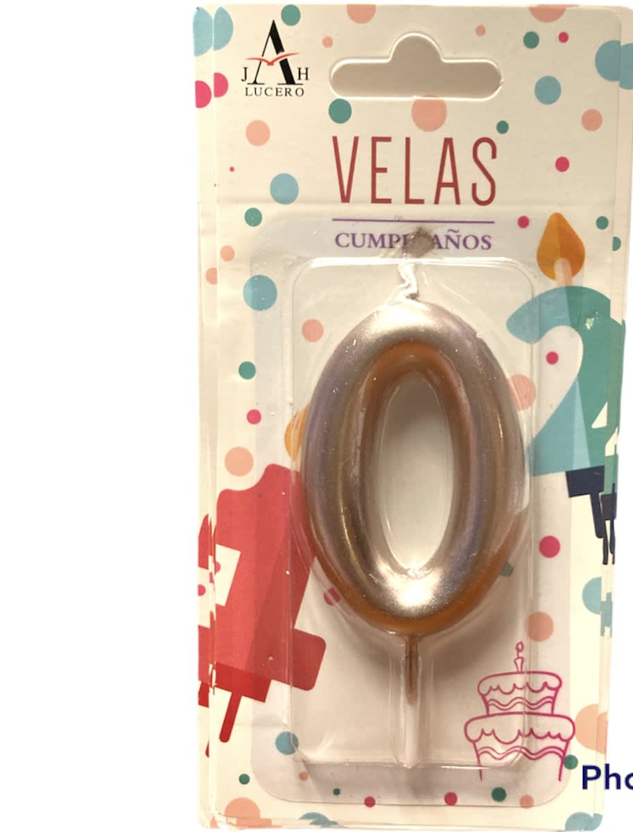 VELA CUMPLEAÑOS N°0 7CM F300 0