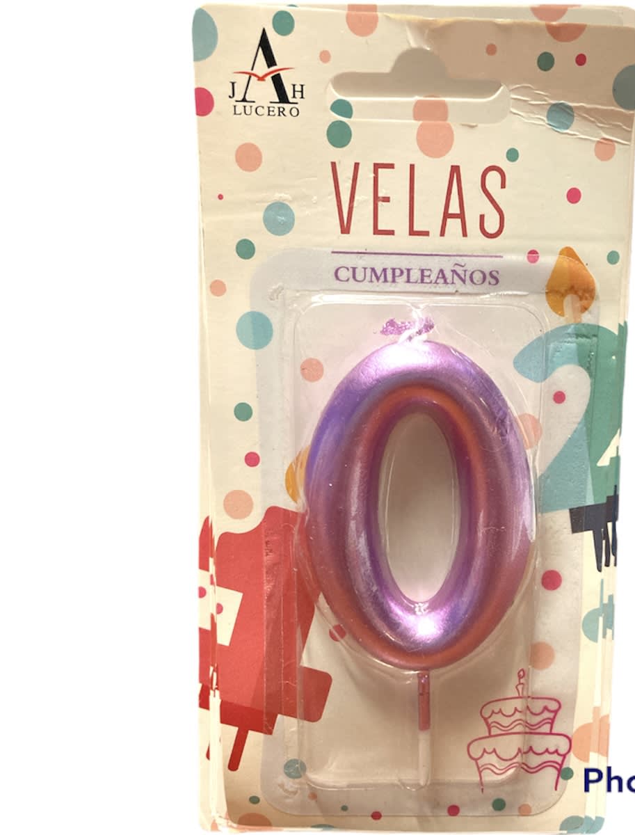VELA CUMPLEAÑOS N°0 7CM F3002