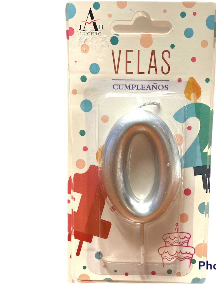 VELA CUMPLEAÑOS N°0 7CM F3003