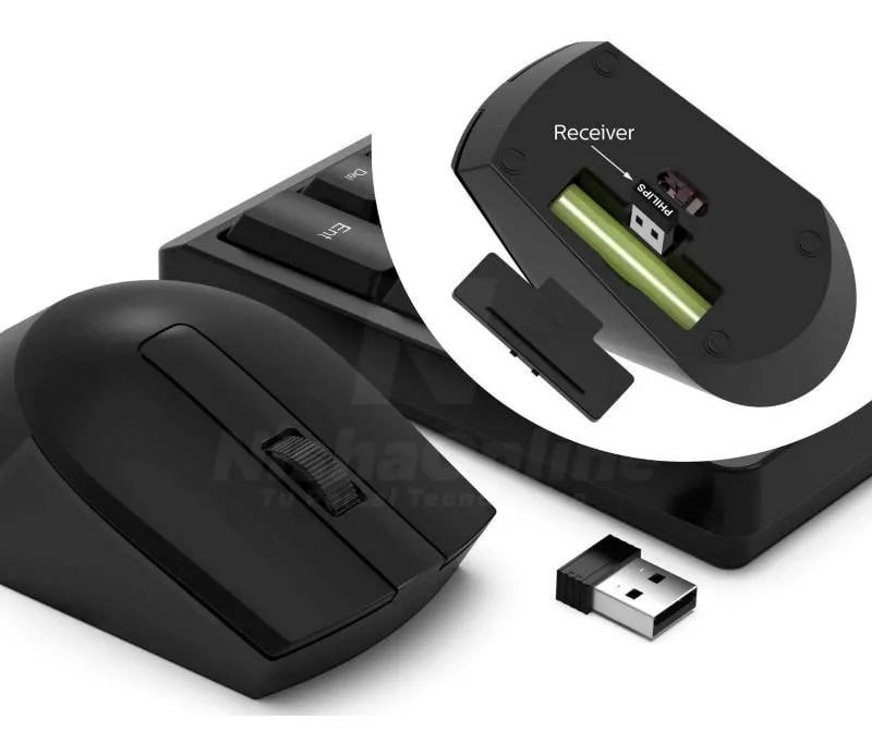 TECLADO Y MOUSE KIT PHILIPS WIRELESS C3544