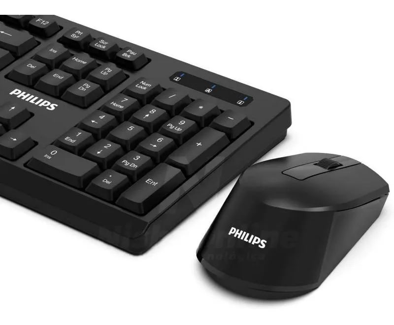 TECLADO Y MOUSE KIT PHILIPS WIRELESS C3543