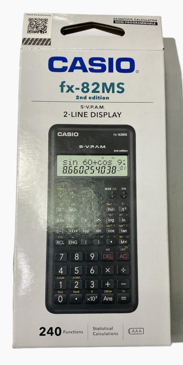 CALCULADORA CIENTIFICA 240 FUNCIONES FX-82MS CASIO  6072193