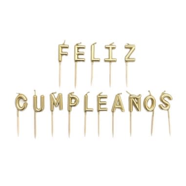 VELAS FELIZ CUMPLEAÑOS 15 UNID. 3 CM F3612