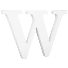 LETRAS DE MADERA BLANCO 11 CM24