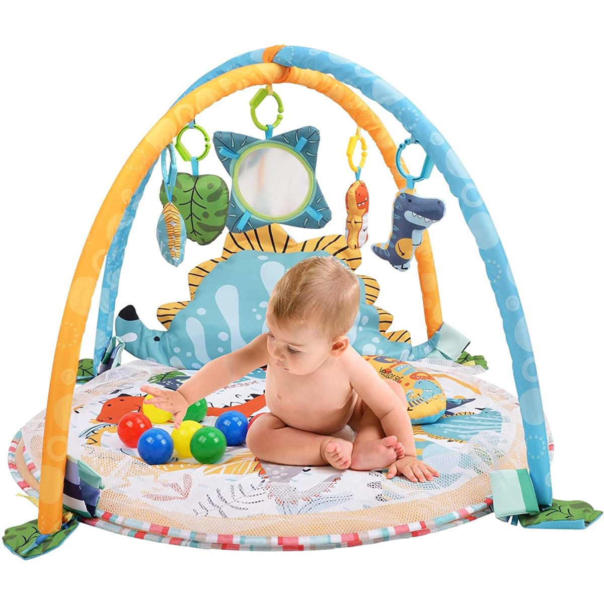 GIMNASIO PARA BEBE 3 EN 1 DINOSAURIO 023-72B2