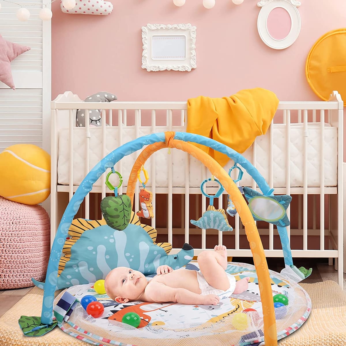 GIMNASIO PARA BEBE 3 EN 1 DINOSAURIO 023-72B3