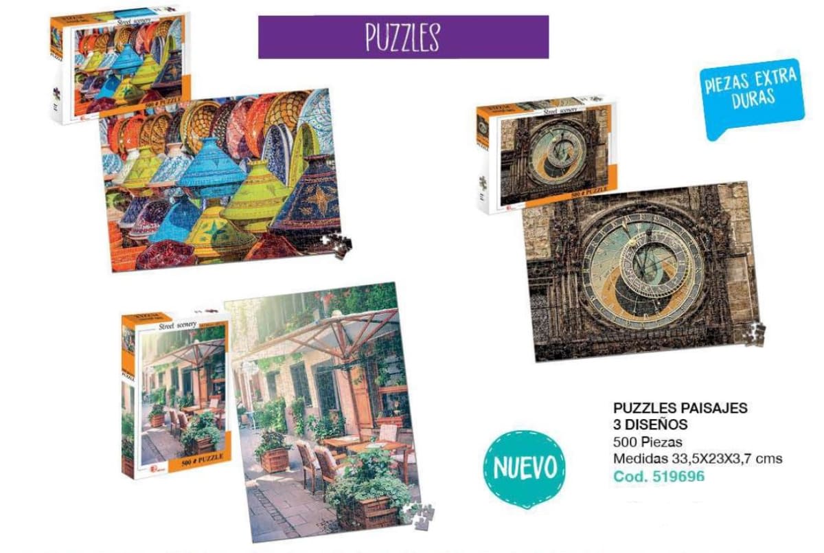 PUZZLE 500 PCS 36x50 CM NOBEL TOYS 5196964