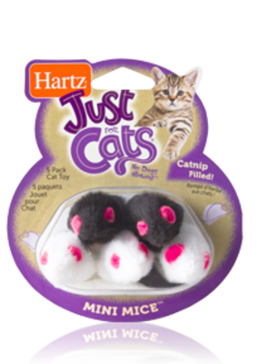 Hartz Just Cats Mini Mice 5 pk cat toy Hartz Just Cats Mini Mice 5 pk cat toy