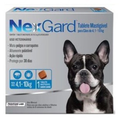 Nexgard Antiparasitario para Perros entre 4,1 y 10 kilos Nexgard Antiparasitario para Perros entre 4,1 y 10 kilos