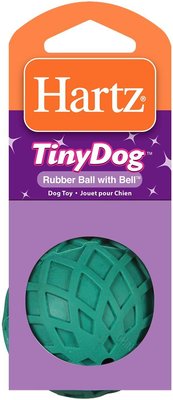 Hartz Tiny Dog Rubber ball With bell dog toy Hartz Tiny Dog Rubber ball With bell dog toy