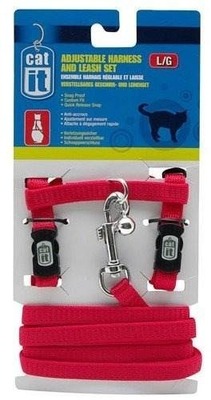 Hagen Cat It Arnes con Correa Rojo Hagen Cat It Arnes con Correa Rojo