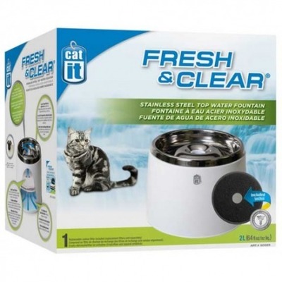 Hagen Cat It Fuente Bebedera Acero Inox 2 L Hagen Cat It Fuente Bebedera Acero Inox 2 L