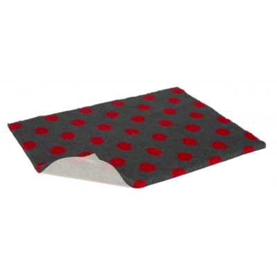Zupet Cama Antibacteriana Oval plomo con puntos ro Zupet Cama Antibacteriana Oval plomo con puntos ro