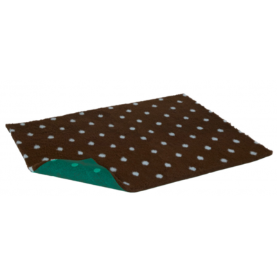 Zupet Cama Antibacteriana Oval cafe con puntos az Zupet Cama Antibacteriana Oval cafe con puntos az