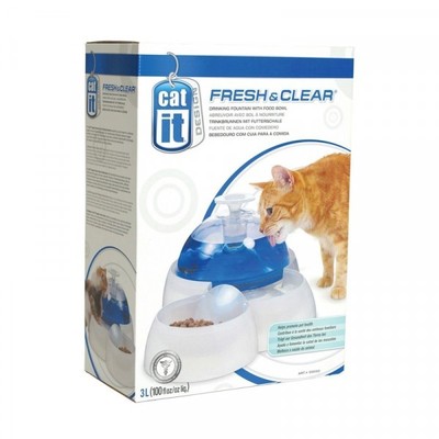 Hagen Cat It Fresh&Clear Bebedero Comedero Deluxe Hagen Cat It Fresh&Clear Bebedero Comedero Deluxe