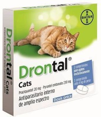 Drontal Cats Gatos 2 Comprimidos Drontal Cats Gatos 2 Comprimidos