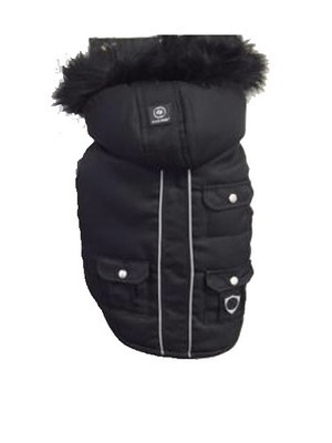 Silver Paw Chaqueta Gorro Negra Silver Paw Chaqueta Gorro Negra