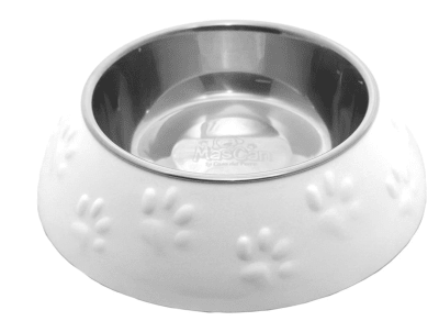 Mascan Plato Huellitas Blanco Mascan Plato Huellitas Blanco