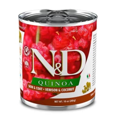 N&D Dog Quinoa Lata Venado y Coco N&D Dog Quinoa Lata Venado y Coco