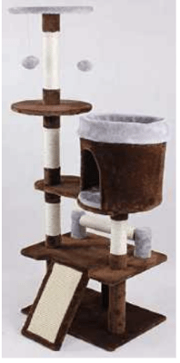 MBPets Rascador Torre con Guarida MBPets Rascador Torre con Guarida
