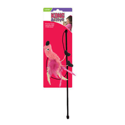 Kong Active Cat Feather Teaser Pajaro Varita Kong Active Cat Feather Teaser Pajaro Varita