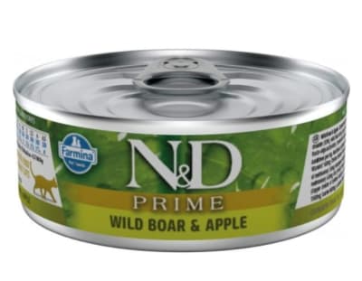 N&D Cat Prime Lata Jabali y Manzana 80gr N&D Cat Prime Lata Jabali y Manzana 80gr